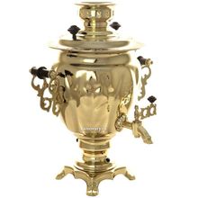 Электрический самовар 3 л желтый "желудь" на 110 Вт (для заграницы) с автоматическим отключением при закипании воды, арт. 161500з