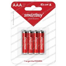 Батарейка SmartBuy LR03 (AAA) (1,5V) блист-4