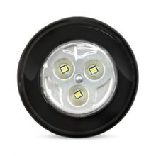 Фонарь SmartBuy Push Light, черный, 3W LED, 3XAAA, пакет (SBF-133-B)