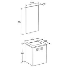 Мебель для ванной Roca Gap 45 виноград