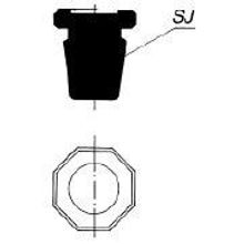 Пробка восьмигранная, шлиф 19 26 (Кат. № 8130 632 493 501 060) Simax
