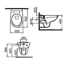 Vitra Унитаз подвесной Normus 9773B003-7201 + система инсталляции