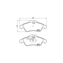 Колодки Тормозные Дисковые | Перед | Brembo арт. P50080