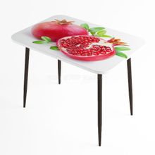 Стол обеденный Титан с фотопечатью на металлических ножках