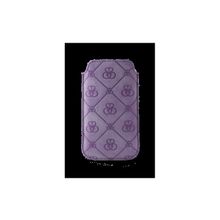Чехол Lora монограмма и кожа тускани фиолетовый (Чехол-карман)
