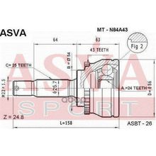 Шрус Наружный 24x54x25 ASVA арт. MTN84A43