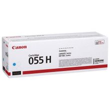 Картридж лазерный CANON (055HC) для LBP663 664 MF742 744 746, голубой, оригинальный, ресурс 5900 страниц, 3019C002