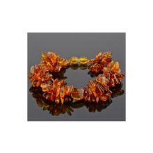 Бусики-Колечки Браслет Янтарь "Ежик" арт. НЯН-бп235