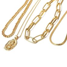 Многослойное колье под золото (арт. 81343-2)