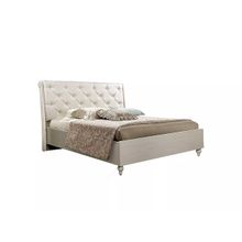 Ярцево Кровать 2-х спальная (1,4 м) ЭКОКОЖА Венеция ВНКР140-1 дуб седан ID - 307659