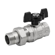 Шаровой кран американка ELSEN 1 с накидной гайкой бабочка ST