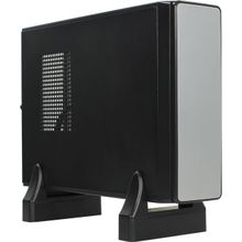 Корпус   Minitower Exegate   MI-213L   Black&Silver  Mini-ITX  400W  (24+4пин)