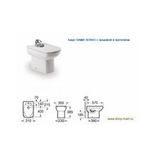 Roca (Рока) DAMA SENSO с крышкой и крепежом 355514000 806510004