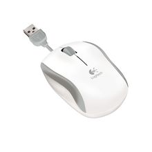LOGITECH Corded Mouse M126 White