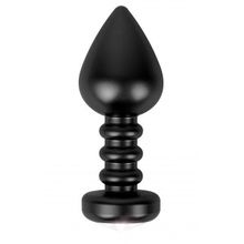 Shots Media BV Чёрная анальная пробка Fashionable Buttplug - 10 см. (черный)