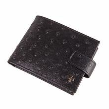 Портмоне мужское Vasheron 9673 Ostrich Black