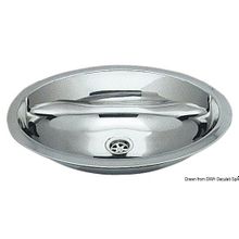 Osculati Oval sink SS, mirror polished 510x390 mm, 50.186.86