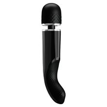 Черный вибратор-жезл Charming Massager Plus - 29 см. (246763)