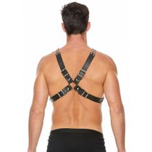 Черная мужская портупея Chain And Chain Harness (243984)
