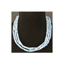 Бусики-Колечки Колье Лунный Камень "Трио" арт.П3888