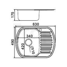 Мойка Frap F64963 глянец 0.6