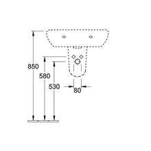 Полупьедестал для раковины Villeroy & Boch ONovo 5266 00 01