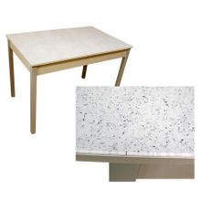 Стол обеденный раскладной со стеклом Бристоль М79 М80