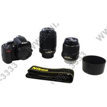 Nikon D3100 18-55II&amp;55-200 VR KIT (14.2Mpx, 27-300mm, 3x&amp;3.6x, JPG RAW, SDXC, 3.0, USB2.0, HDMI, AV, Li-Ion)