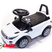 Toyland Каталка - толокар Range Rover Evoque со спинкой, цвет белый