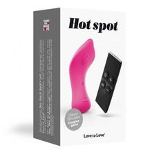 Love to Love Ярко-розовый вибратор в трусики Hot Spot (ярко-розовый)