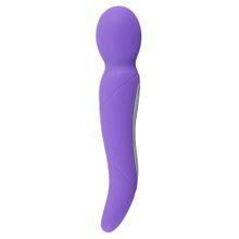 Фиолетовый вибратор Rechargeable Dual Motor Vibe - 22 см. Фиолетовый