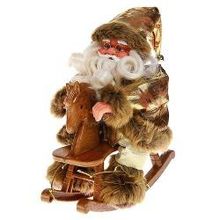 Magic-Time Новогодняя фигурка из пластика и ткани Санта (31023)