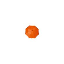 Оранжевый зонт-трость полуавтоматический с деревянной ручкой