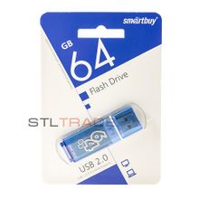 SB64GBGS-B, 64GB USB Glossy синяя, SmartBuy