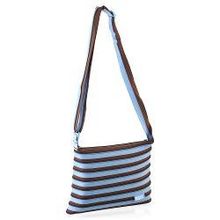 Zipit Сумка Medium Shoulder Bag - Turquise Blue and Brown (ZBD-15)