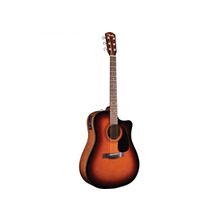 Fender CD-60CE Dreadnought Brown Sunburst W Fishman® MiniQ Preamp гитара электро-акустическая с пьезо-звукоснимателем