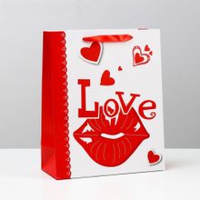 Бумажный пакет «Любовь» - 26 х 32 см. (228808)