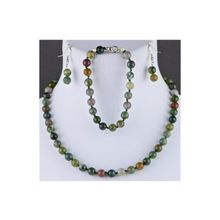 Бусики-Колечки Комплект Яшма "Классика 8" арт. КМП198