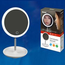 Uniel Зеркало настольное с подсветкой Uniel TLD-590 TLD-590 White LED 80Lm 6000K Dimmer ID - 424670