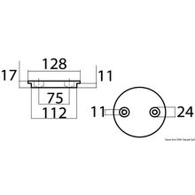 Osculati Zinc flange anode for Verado, 43.424.40