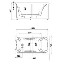 Aquatek Акриловая ванна Альфа 150