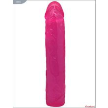 Eroticon Ярко-розовый гелевый фаллоимитатор - 24 см. (ярко-розовый)