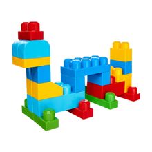 Mega Bloks 80 деталей в сумке First Builders голубой