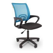 Кресло компьютерное Chairman 696 LT черный голубой