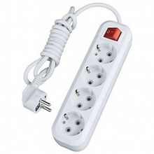 Удлинитель   Стандарт 4-местный, с выключателем, 5м, с заземлением, UBP10-375-4-05i | код. UBP10-375-4-05i |  EKF