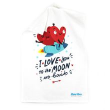 Полотенце кухонное Daribo I love you to the moon and back, 50x70 см DA71041