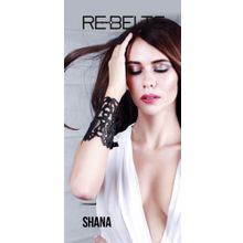 Rebelts Резной широкий кожаный браслет Shana