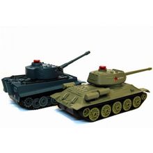 Радиоуправляемый танковый бой Abtoys Т34 и Tiger 1:28