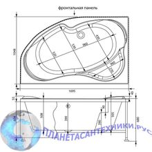 Акриловая ванна Aquanet Allento 170x100 L