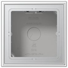 Jung Коробка 1-постовая для накладного монтажа с встроенной рамкой и основанием Jung LS 990 алюминий AL2581A-L ID - 226511
